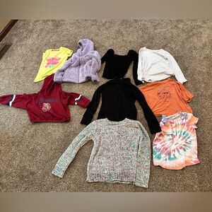Variety shirts, get all 9!!! Girls size 7/8